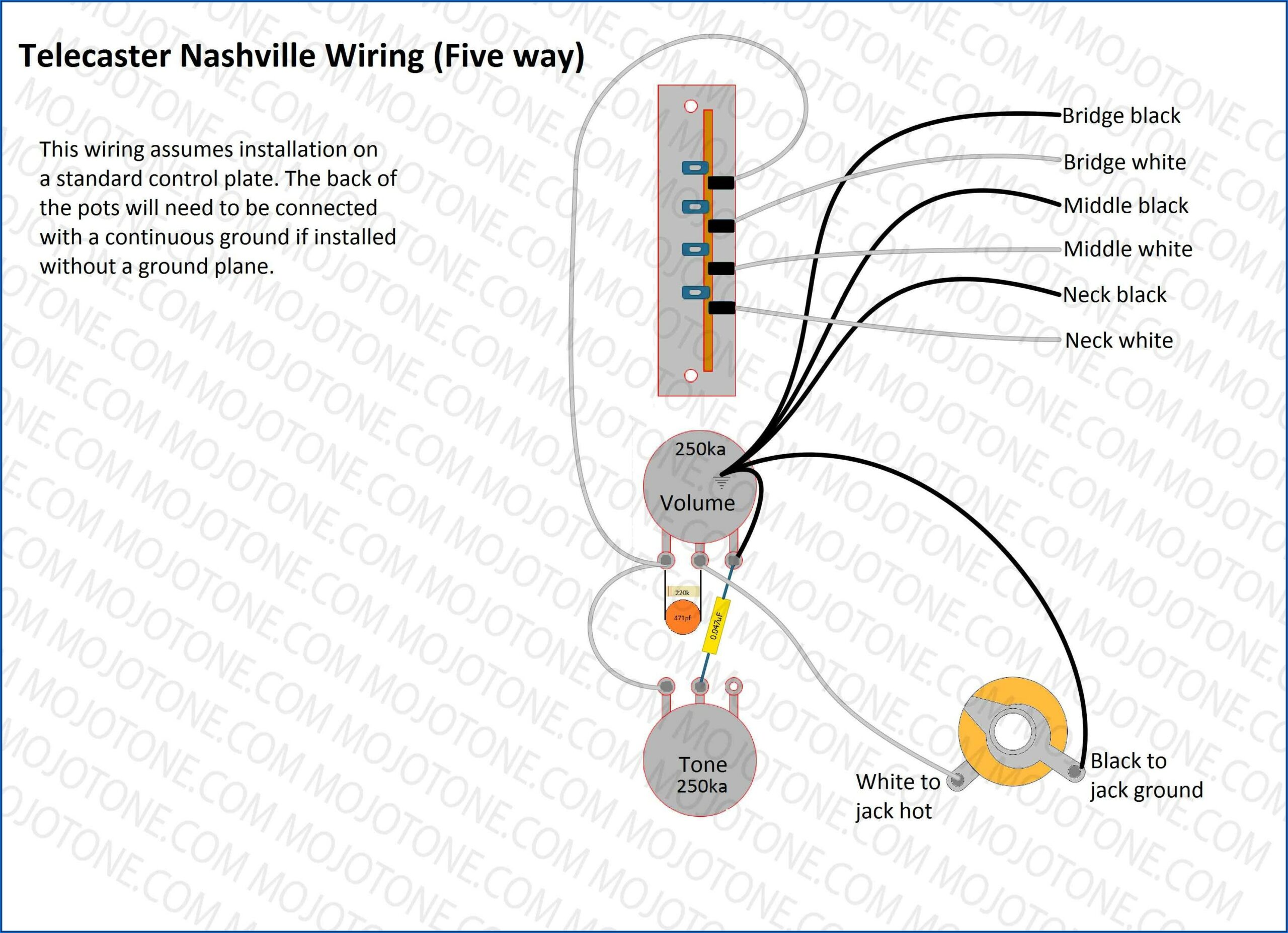 Nashville Power Telecaster Wiring Diagram