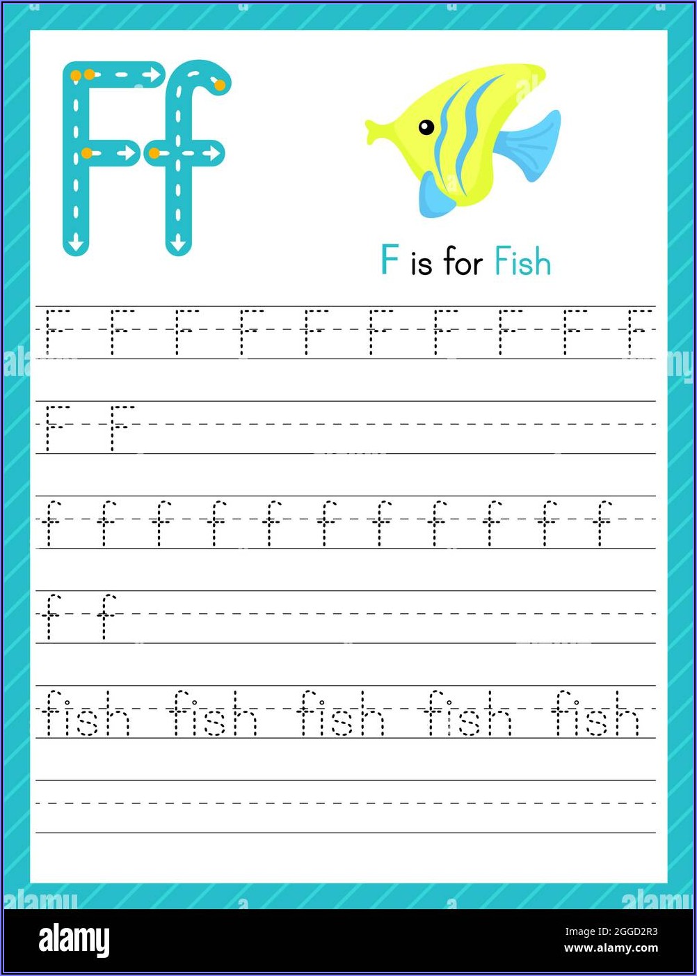 Preschool Worksheet Letter F
