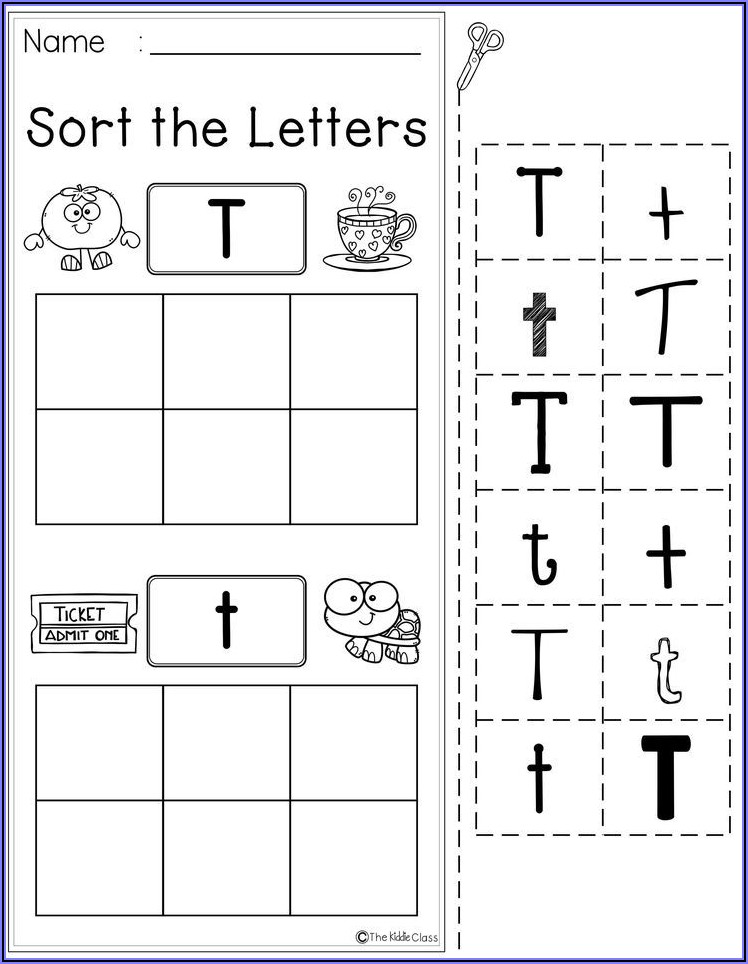 Preschool Worksheets Letter T