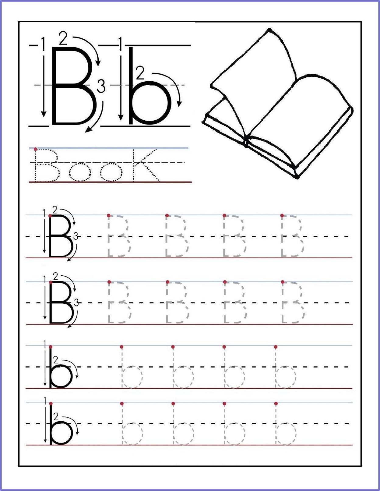 Preschool Worksheets Letters Tracing