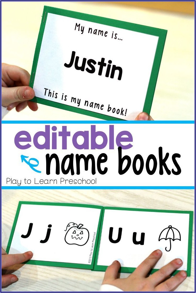 Printable Preschool Letter Books