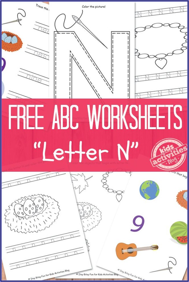 Printable Preschool Worksheets Letter N