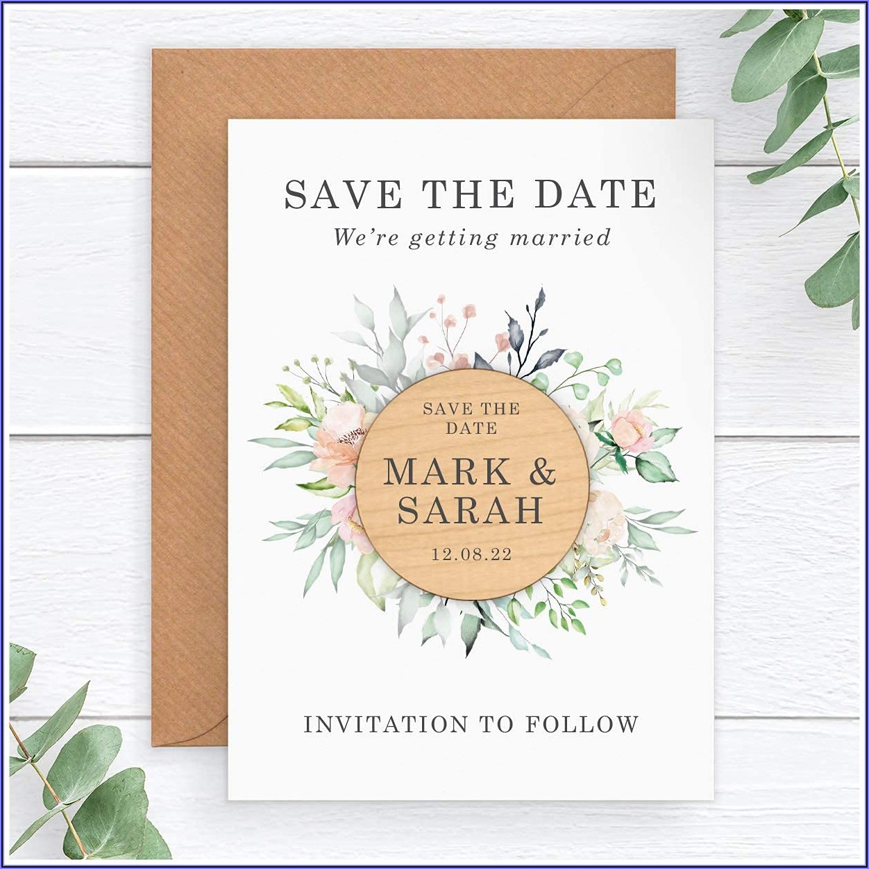 Save The Date Magnets And Envelopes