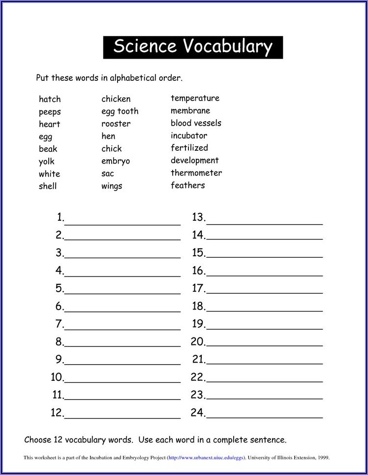 Science Printables For 2nd Grade