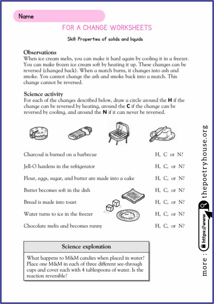 Science Worksheets For 2nd Grade
