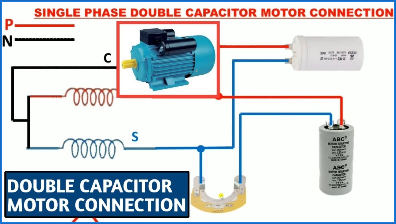 Single Phase Motor With Starting Capacitor Wiring Diagram