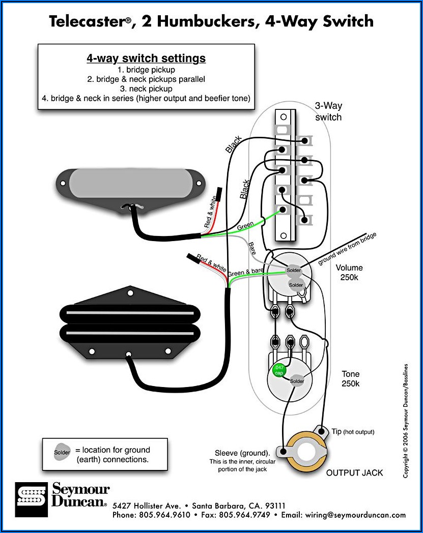 Telecaster Wiring Diagram 2 Humbucker
