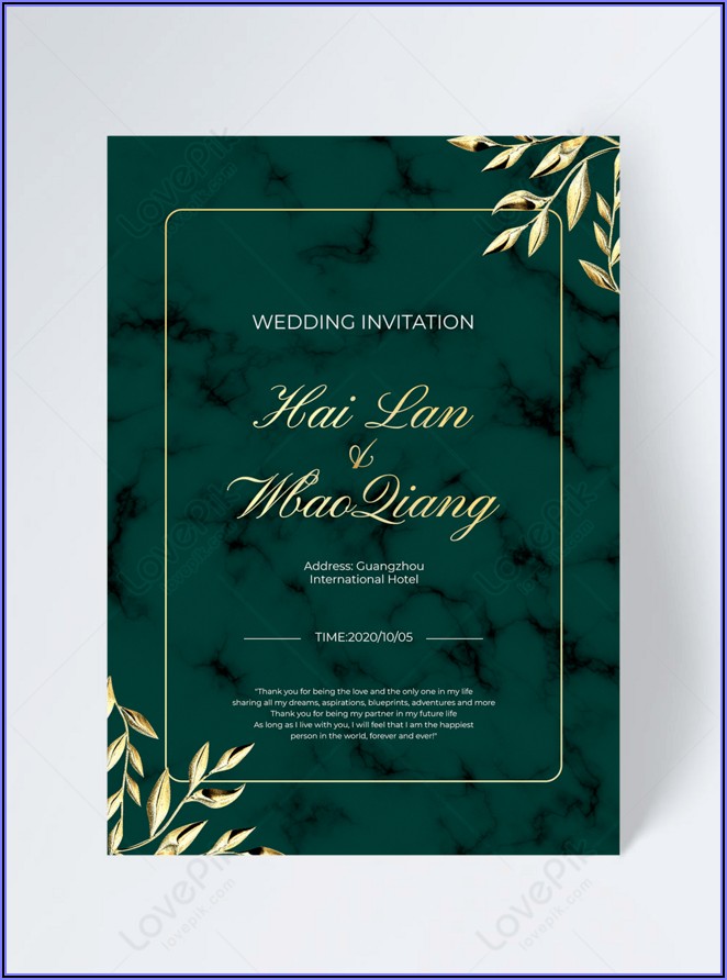 Wedding Invitation Design Template Free Download
