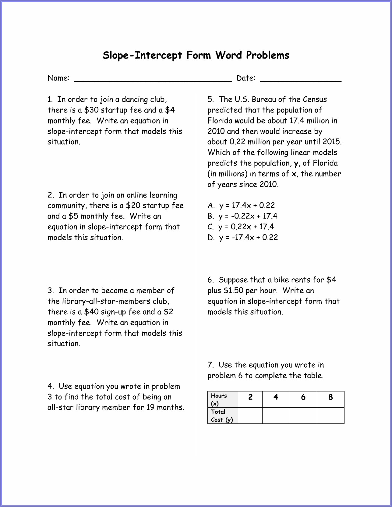 slope-intercept-form-word-problems-worksheet-answer-key-worksheet-resume-template