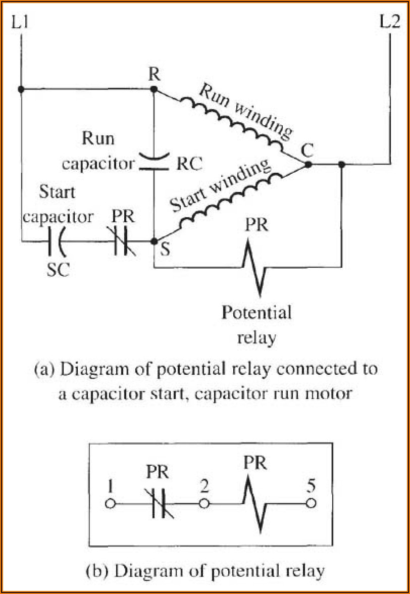 Capacitor Start Induction Run Motor Wiring Diagram