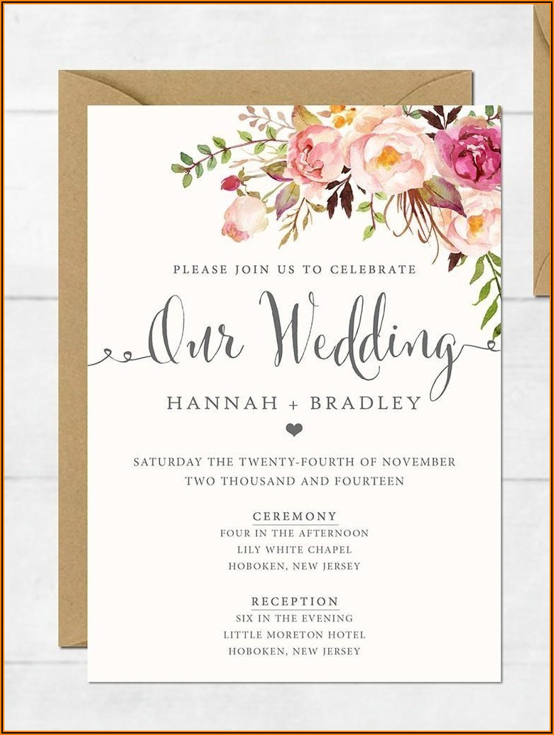 Create Your Own Wedding Invitations Free Online