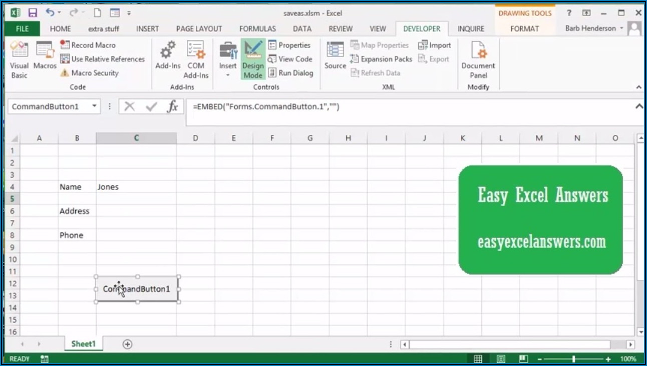 Excel Vba Save Workbook As New File And Close
