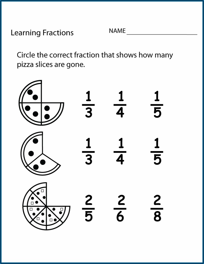 Free Printable Math Worksheets For 3rd Grade Fractions