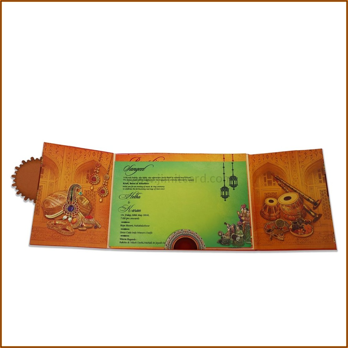 Hindu Marriage Invitation Card Design