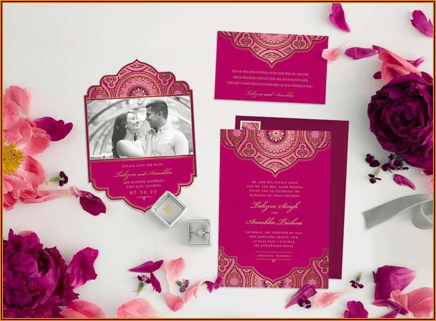 Indian Wedding Invitation Examples