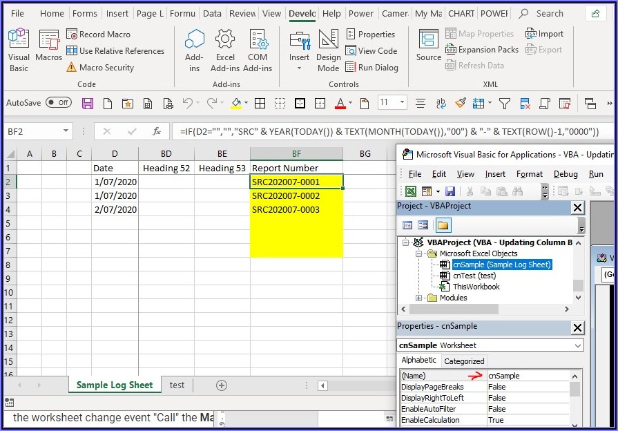 Excel Vba Macro Refresh Sheet