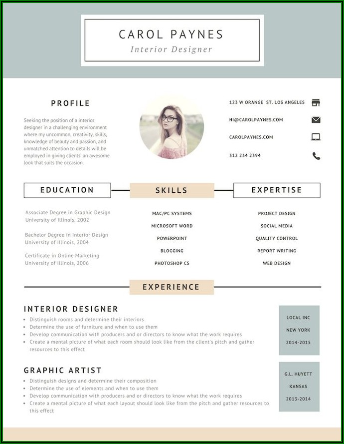 Free Online Resume Builder Design A Custom Resume In Canva