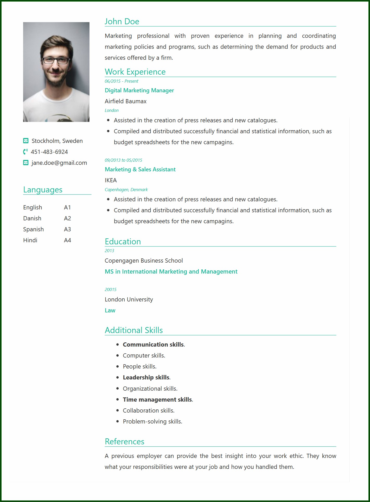 Free Online Resume Builder