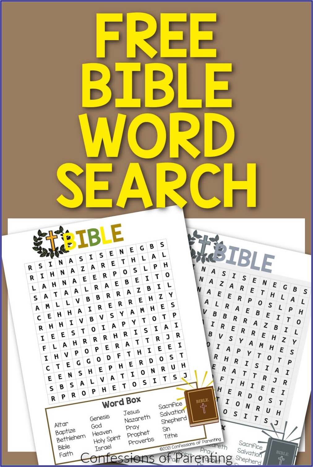 Free Printable Bible Word Search Games