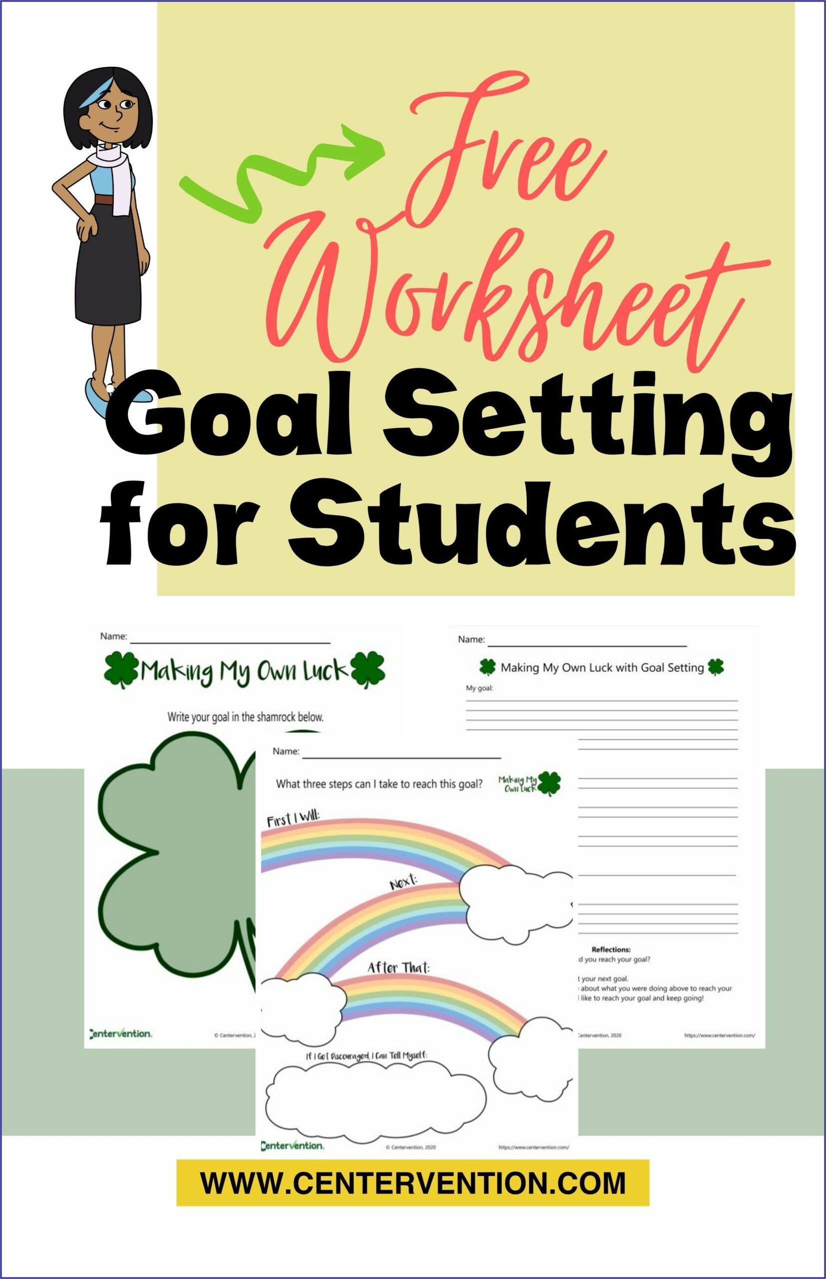 Goal Setting Worksheet Elementary Students