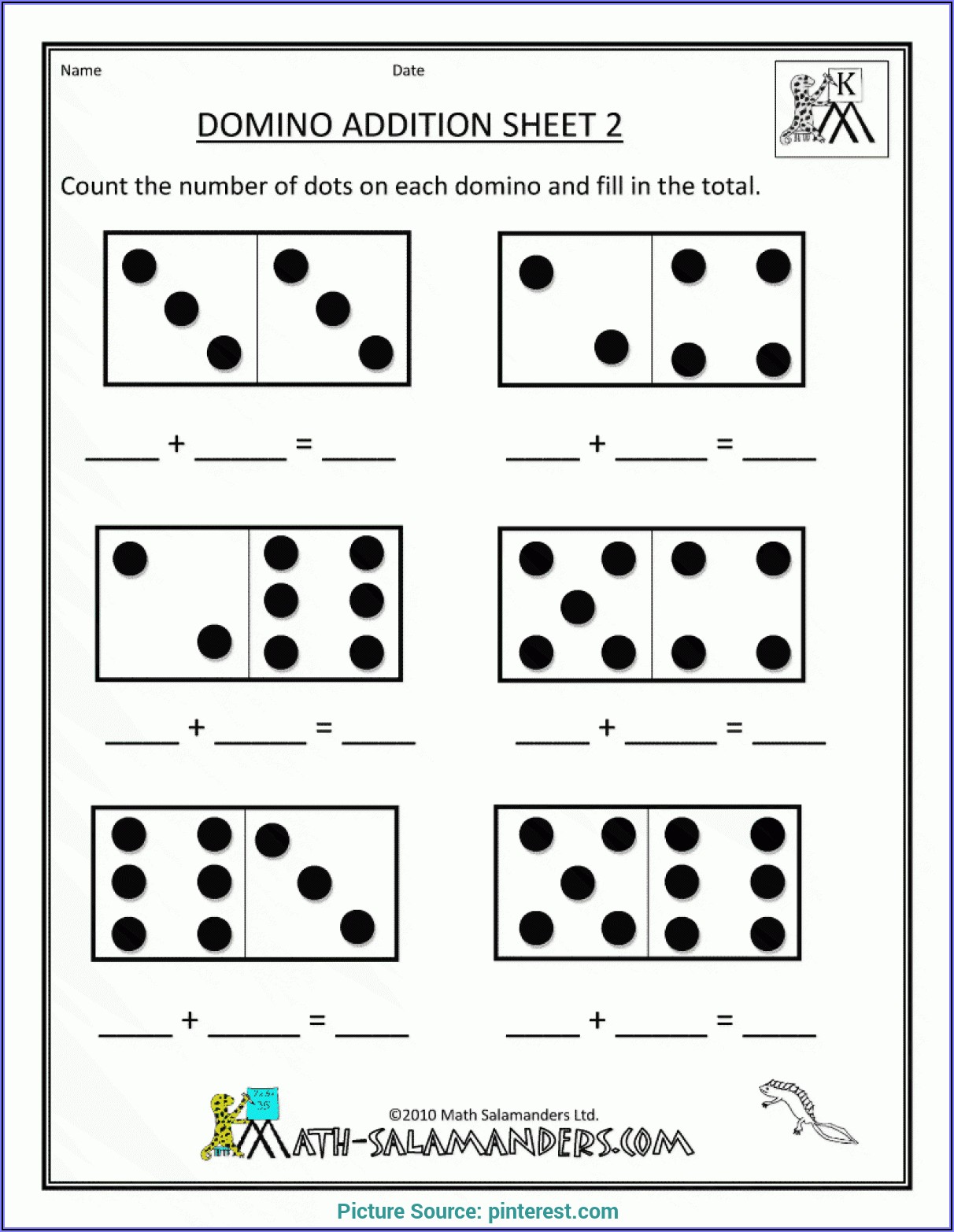 Printable Easy Math Worksheets For Kindergarten
