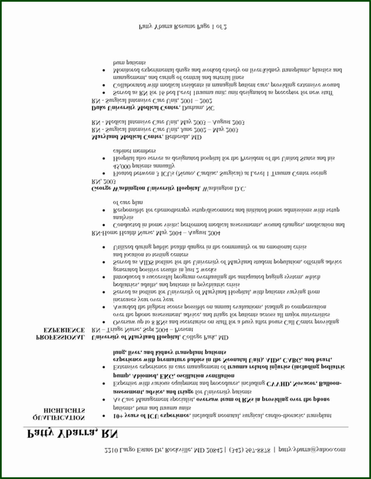 Resume Examples For Student Nurses