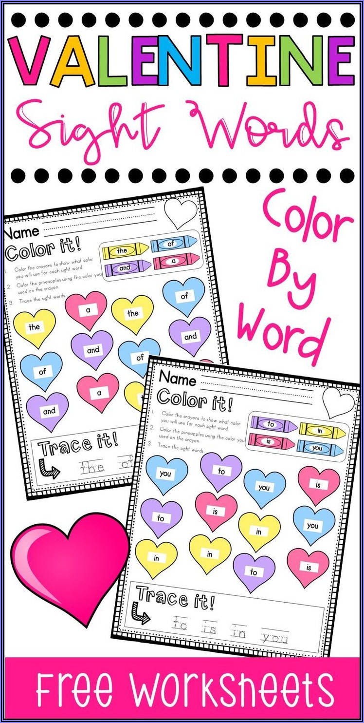 Sight Word Writing Practice Worksheets