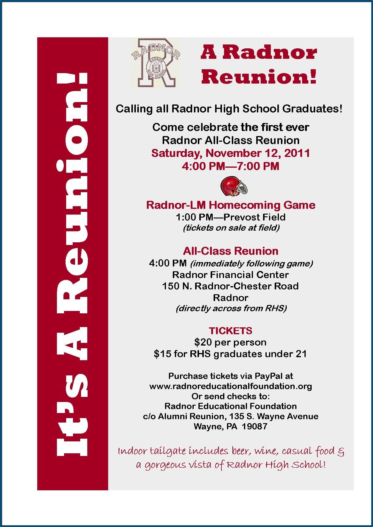 50th Class Reunion Invitation Template