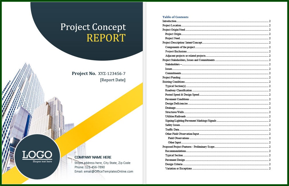 Creative Report Template Word Free Download