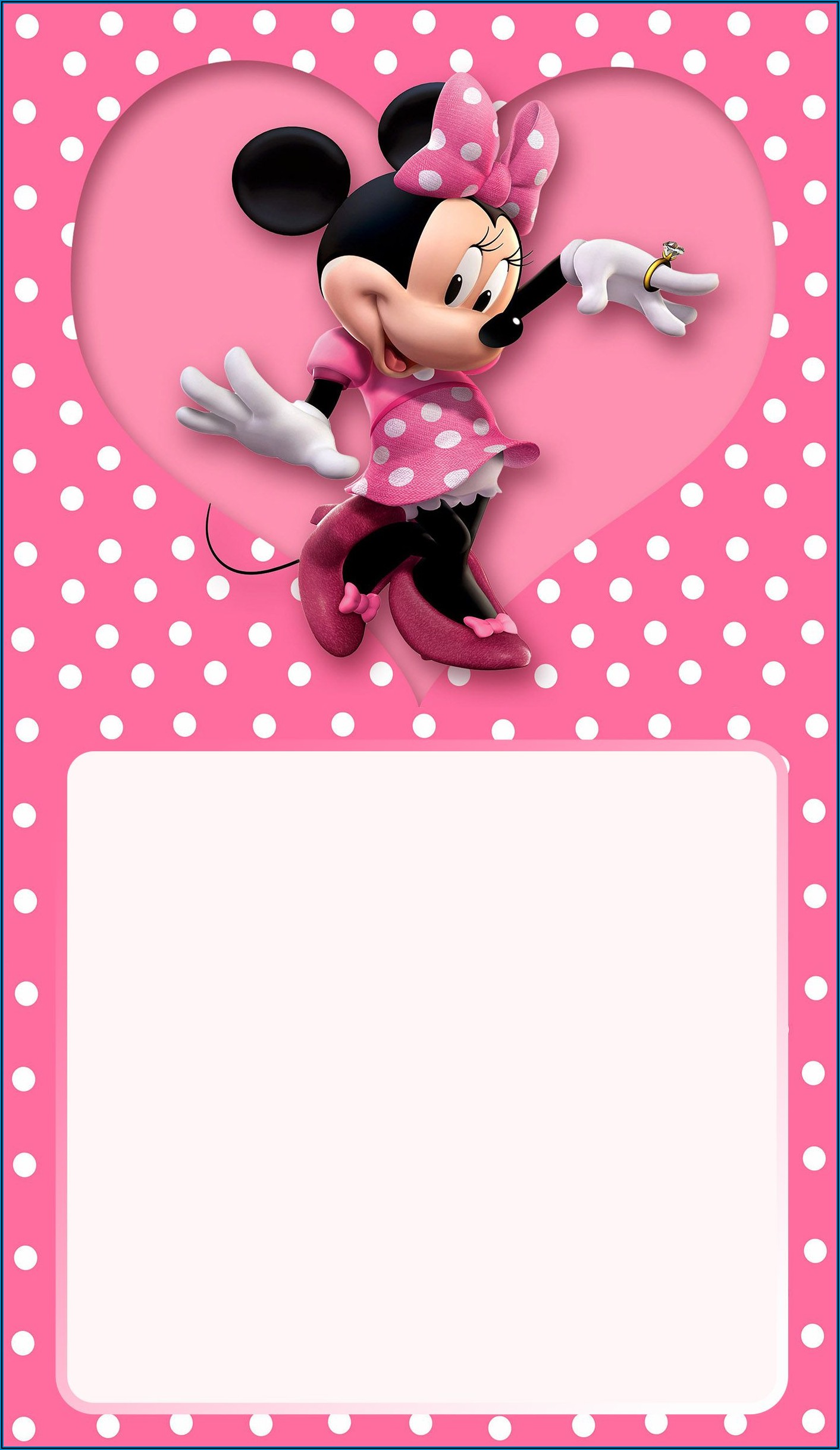 Customized Minnie Mouse Birthday Invitations