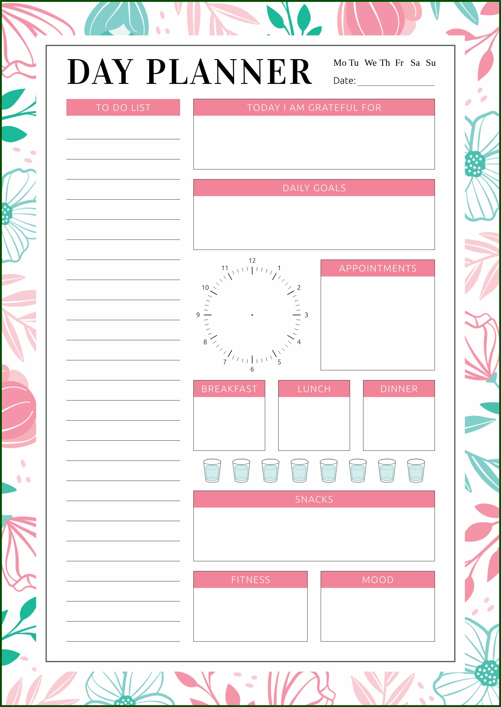 Daily Study Planner Template Pdf