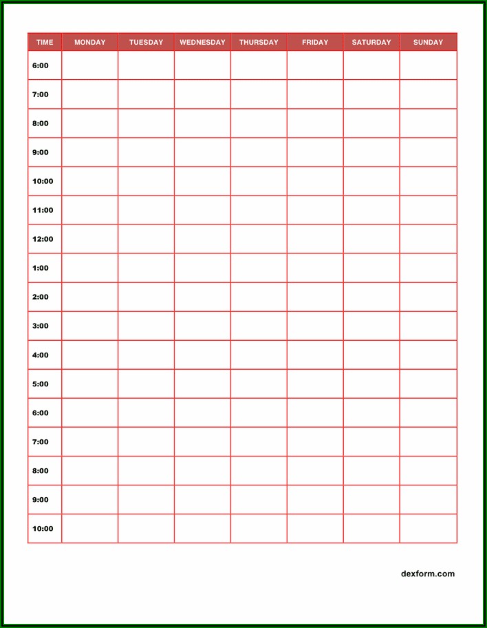 Free Daily Timesheet Template Download