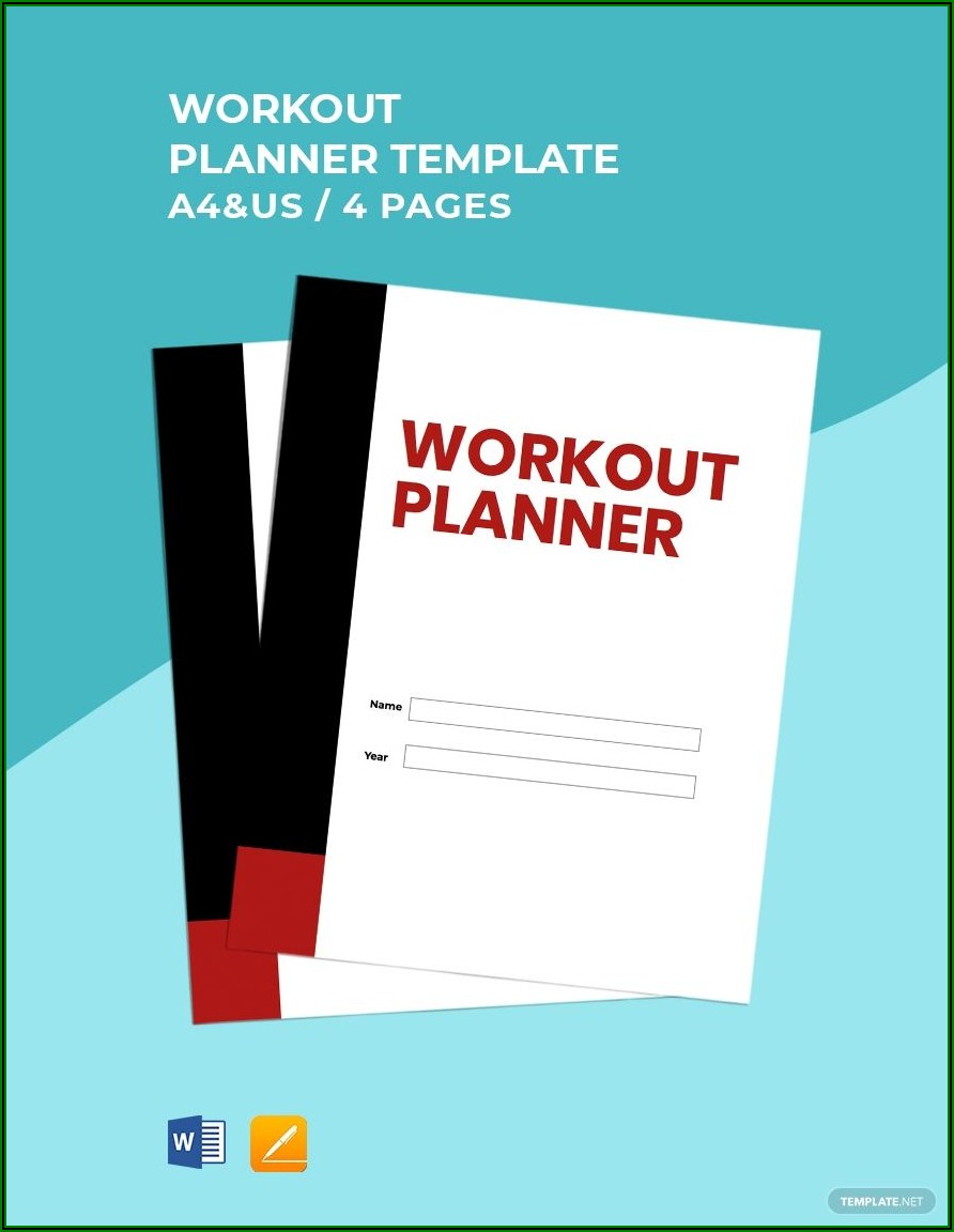 Free Workout Planner Template