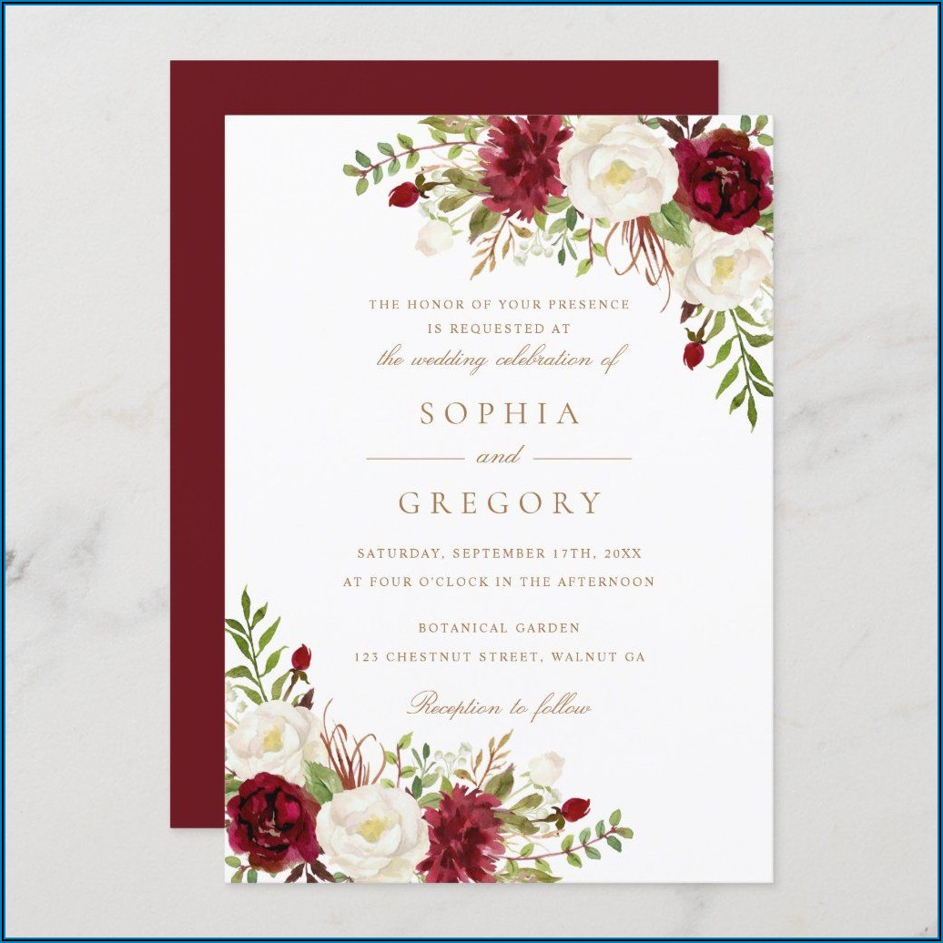 Images Of Red And White Wedding Invitations
