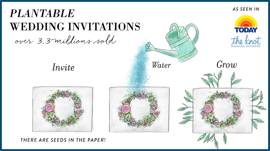 Plantable Wedding Invitations Canada