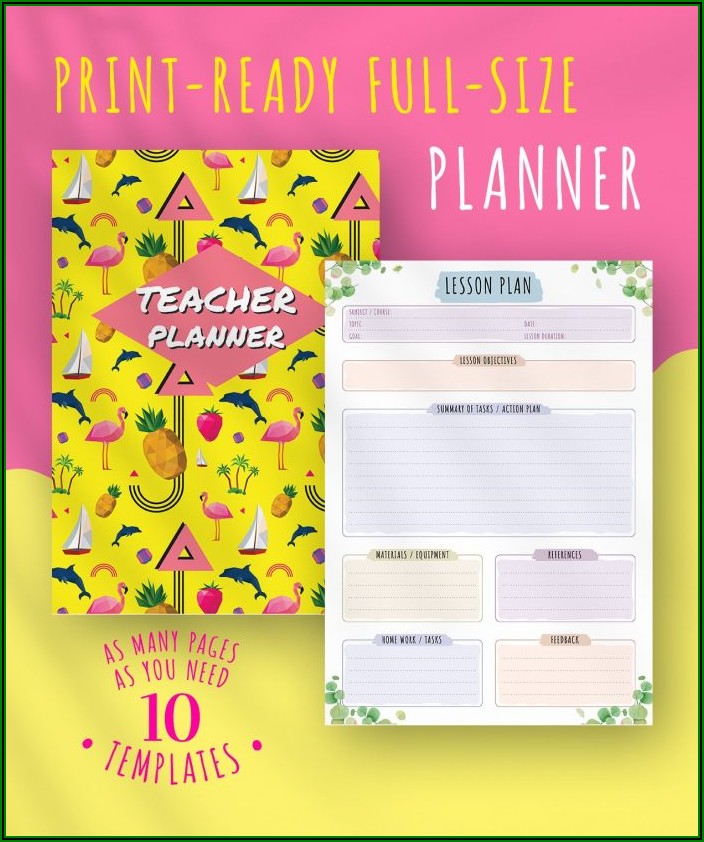 Weekly Teacher Planner Template Free