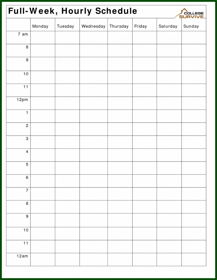 Weekly Workout Routine Template