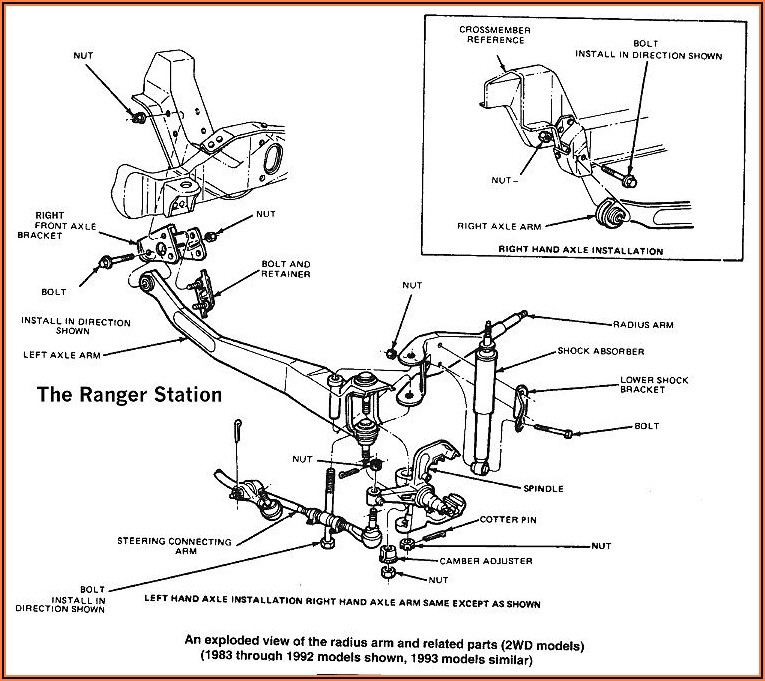 1996 Ford F150 Front End Parts Diagram