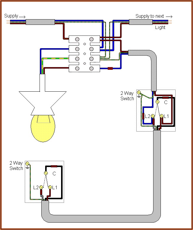 2 Way Switch Wiring Diagram Uk