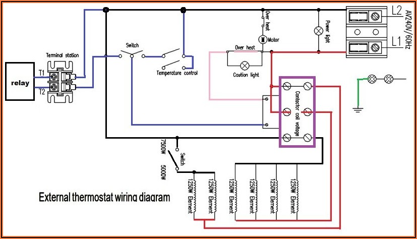 240v Garage Heater Wiring Diagram