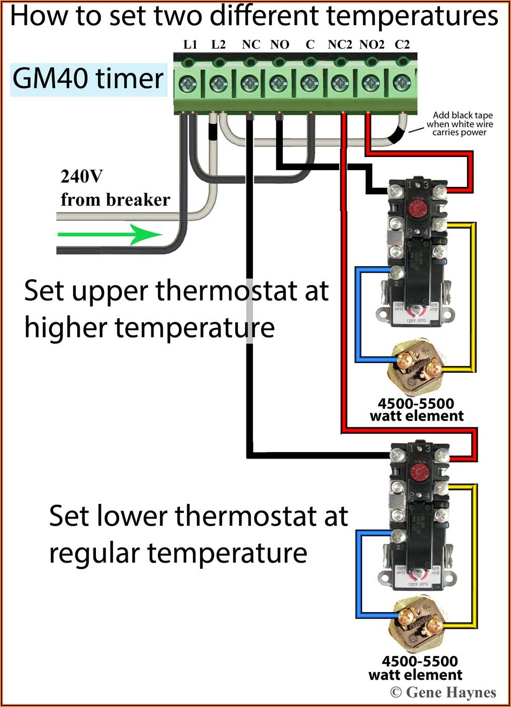 240v Water Heater Element Wiring Diagram