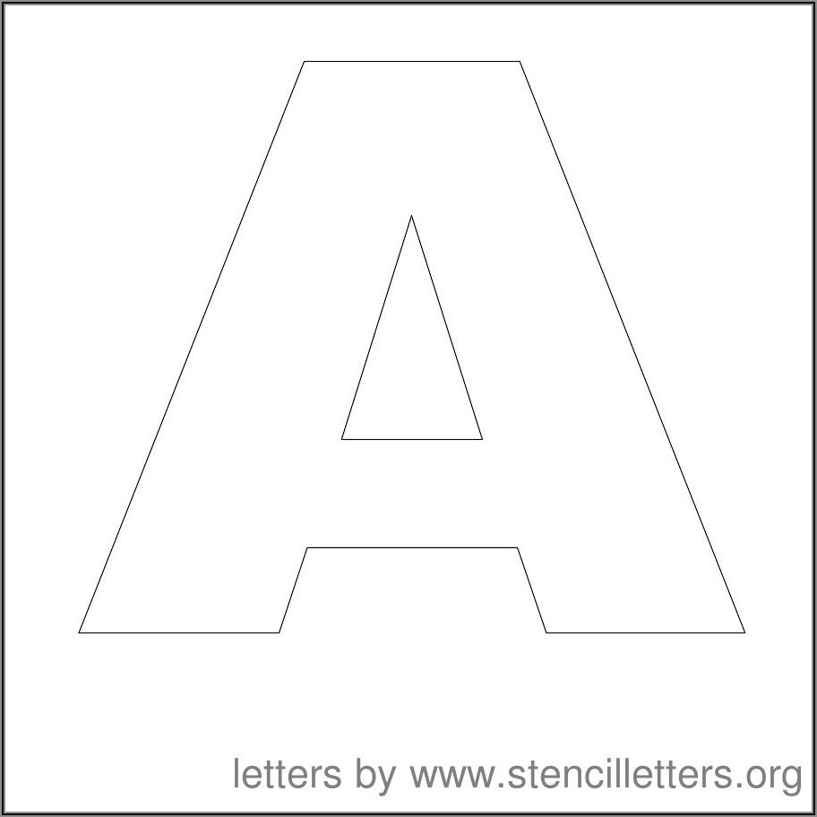 3 Inch Block Letter Stencils Printable