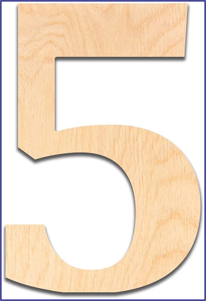 6 Inch Wooden Letters And Numbers