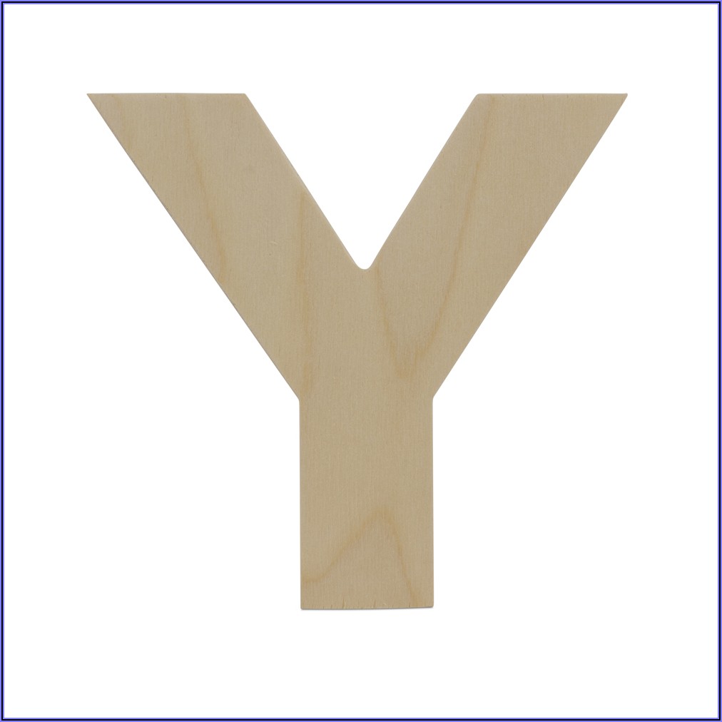 8 Inch Wooden Letter Y