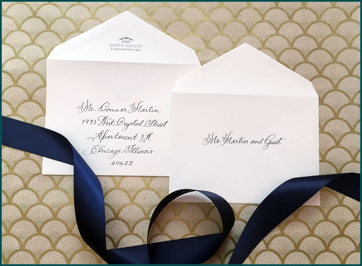 Etiquette For Addressing Wedding Invitations Without Inner Envelope