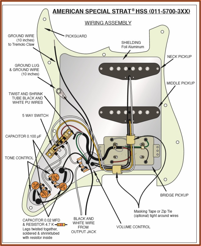 Fender American Performer Stratocaster Hss Wiring Diagram
