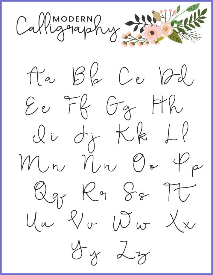 Free Printable Calligraphy Letters Pdf
