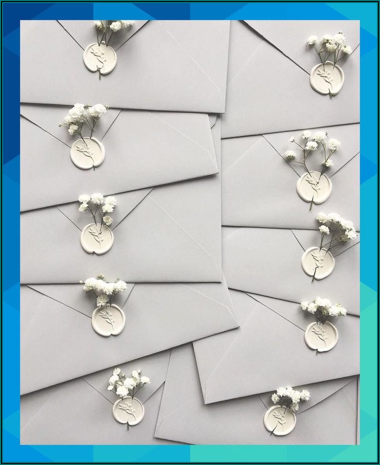 Grey Wedding Invitation Envelopes