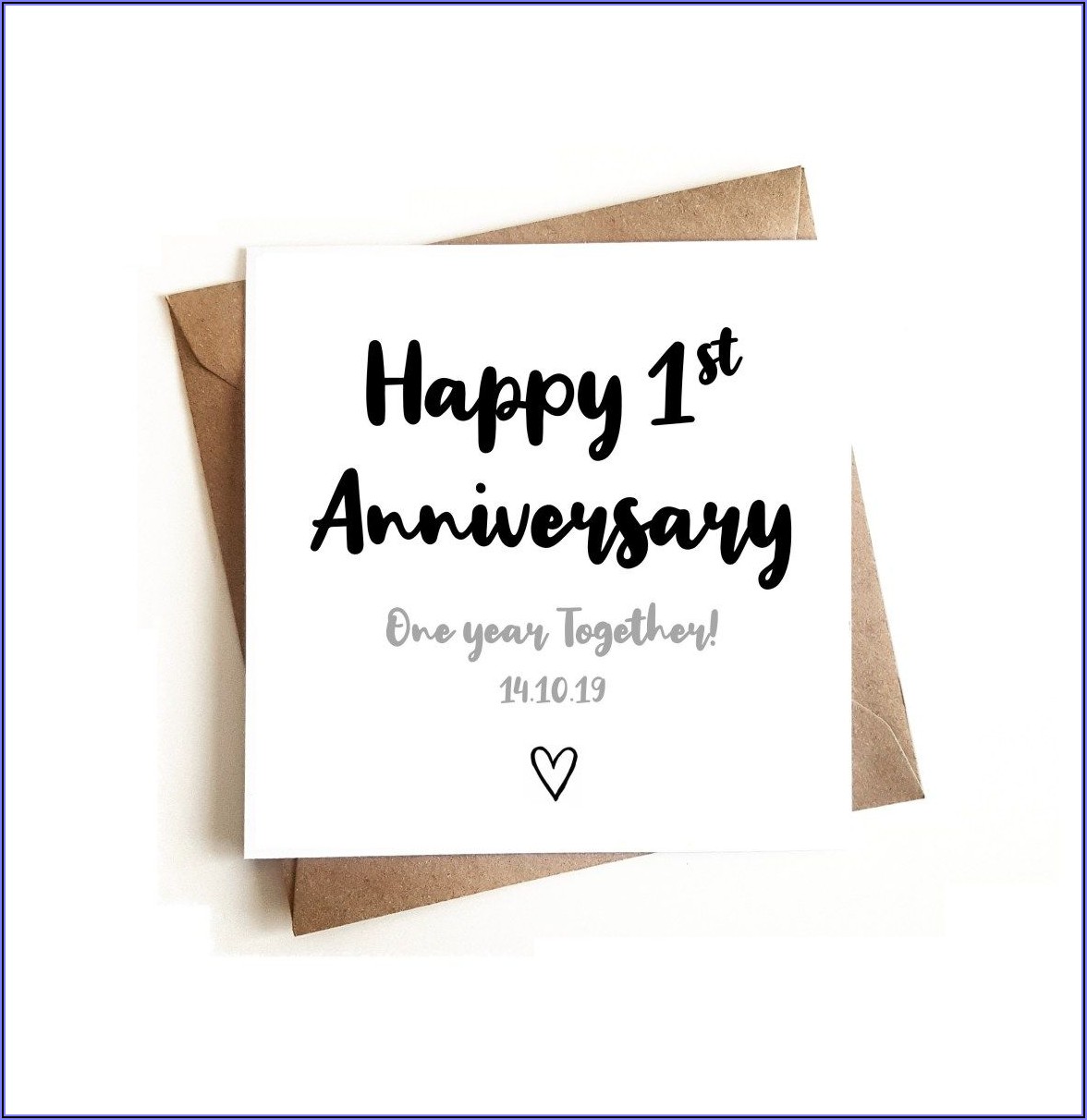 Happy 1st Anniversary Lettering