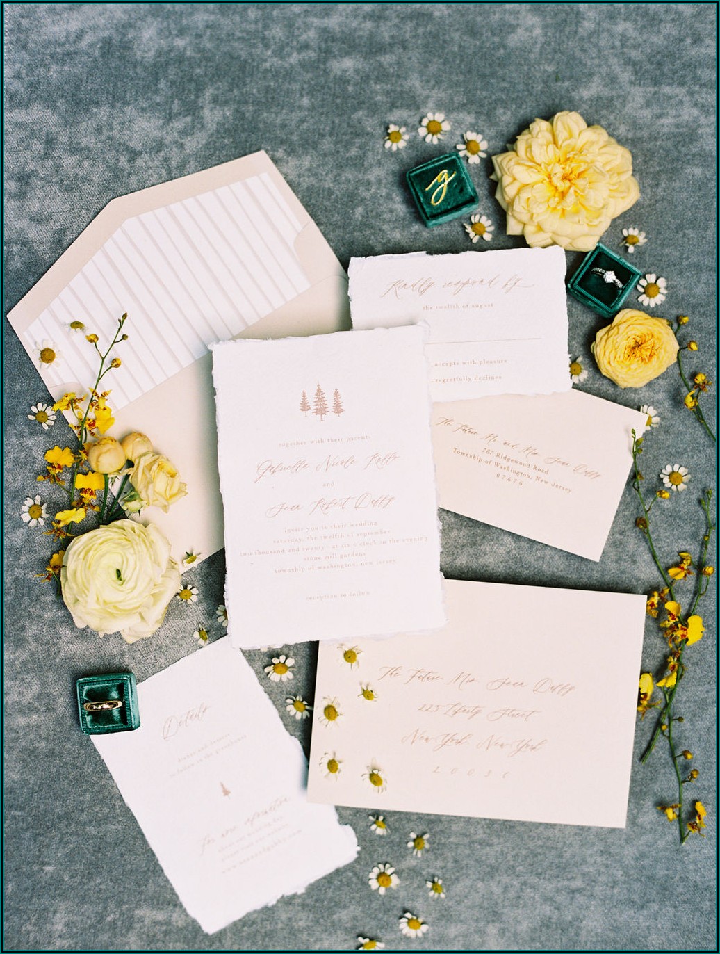 How To Properly Address Wedding Invitations Without Inner Envelope